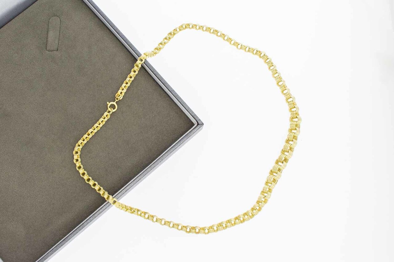 14 Karaat Jasseron hals ketting - 47 cm