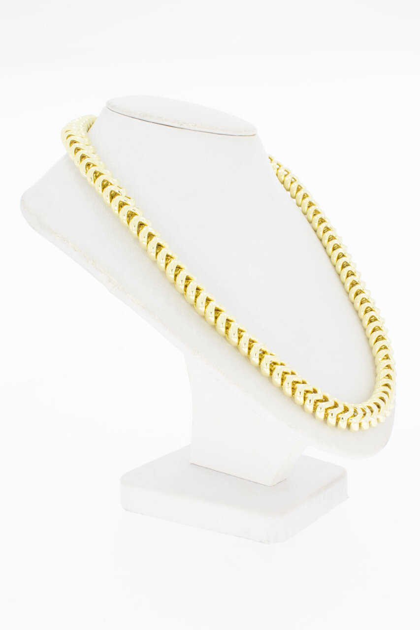 18 Karaat Ribben Koningsketting - 46 cm