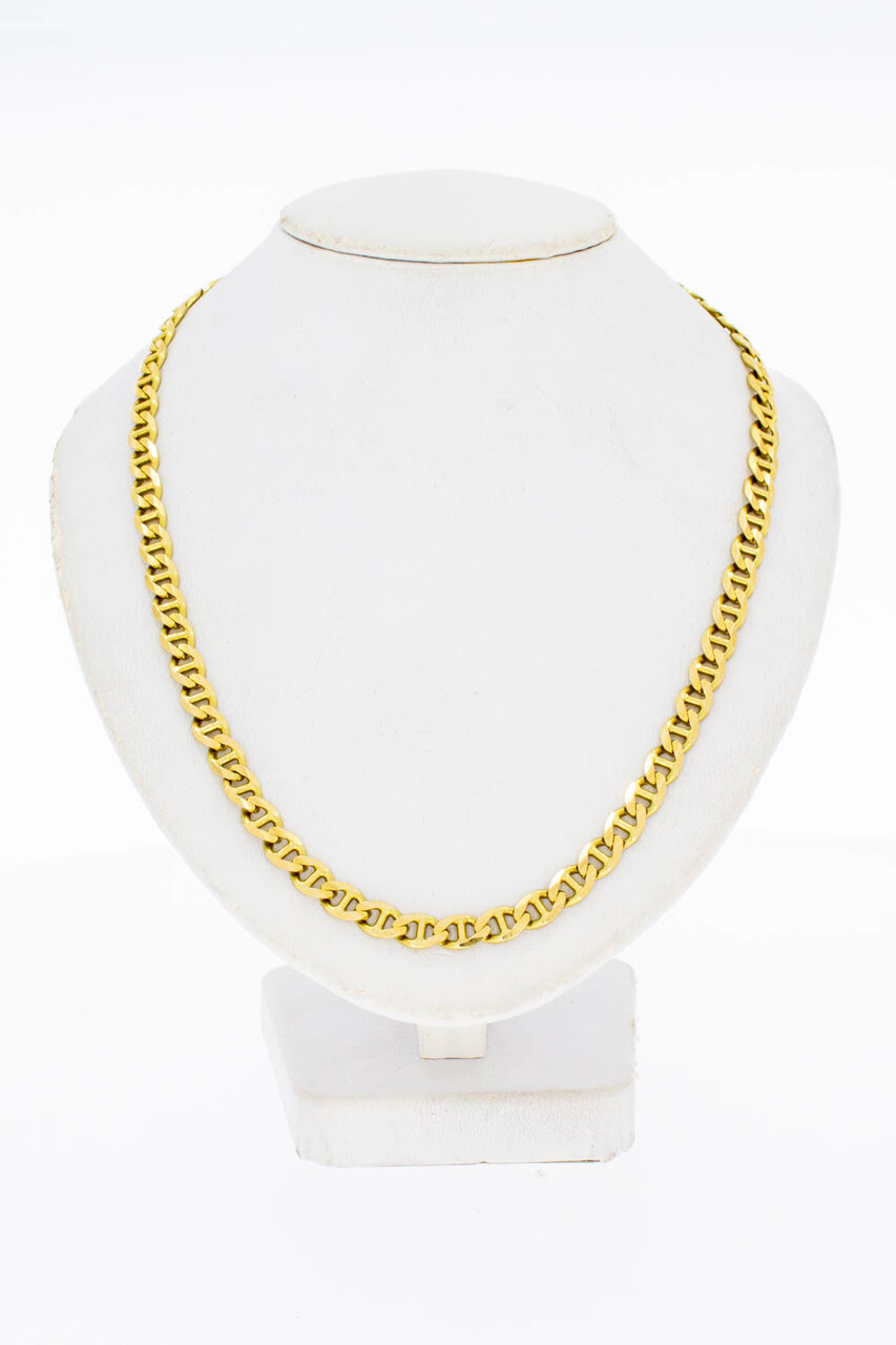 Anker ketting 14 Karaat goud - 59 cm