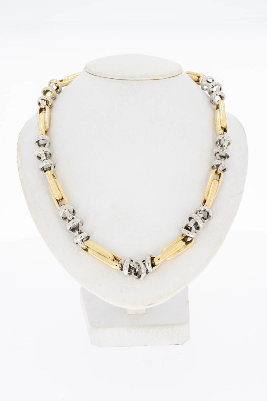 14 Karaat bicolor Magnum Koningsketting - 53,5 cm