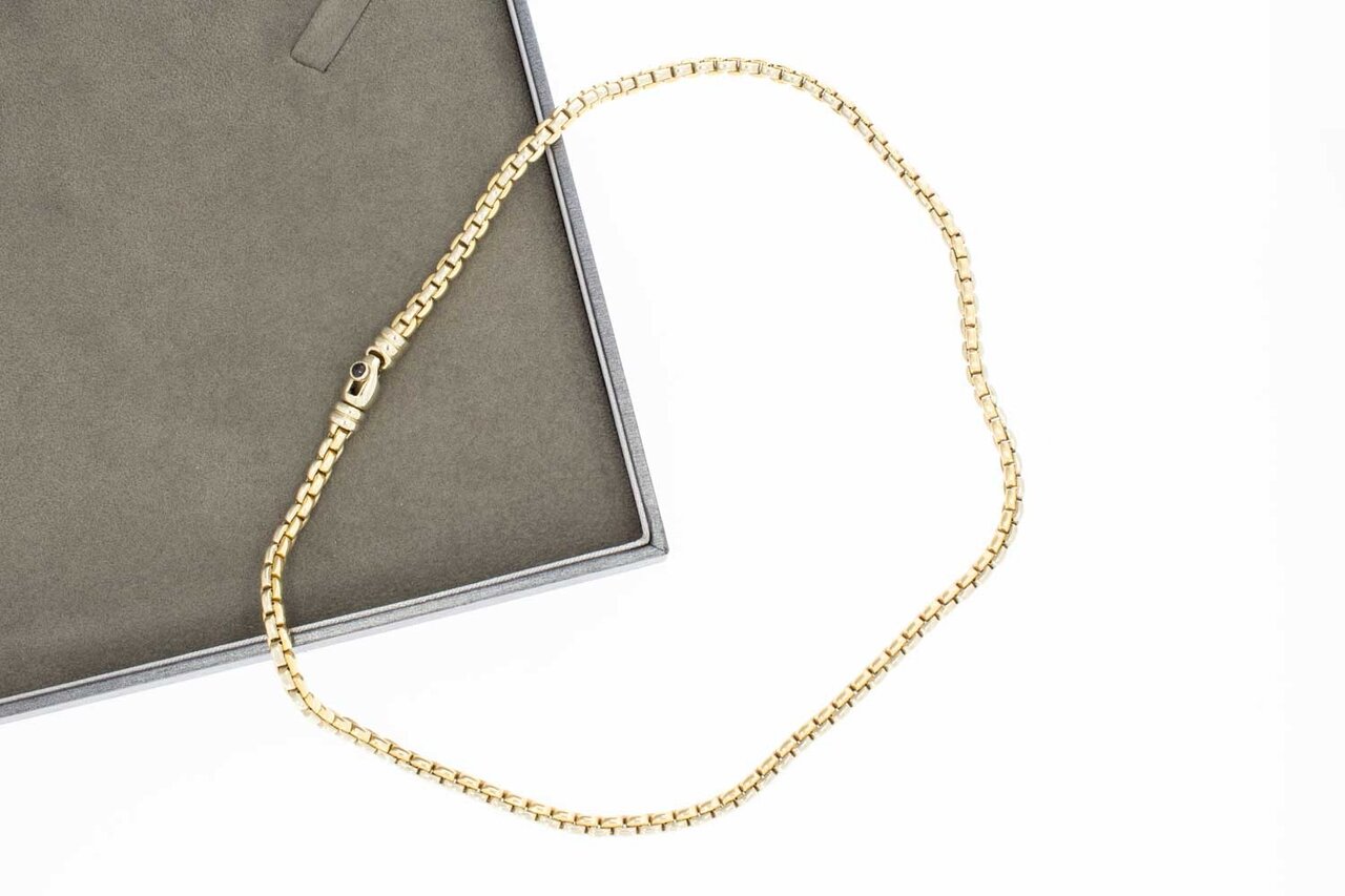 14 Karaat goud Staafjes ketting - 48,8 cm