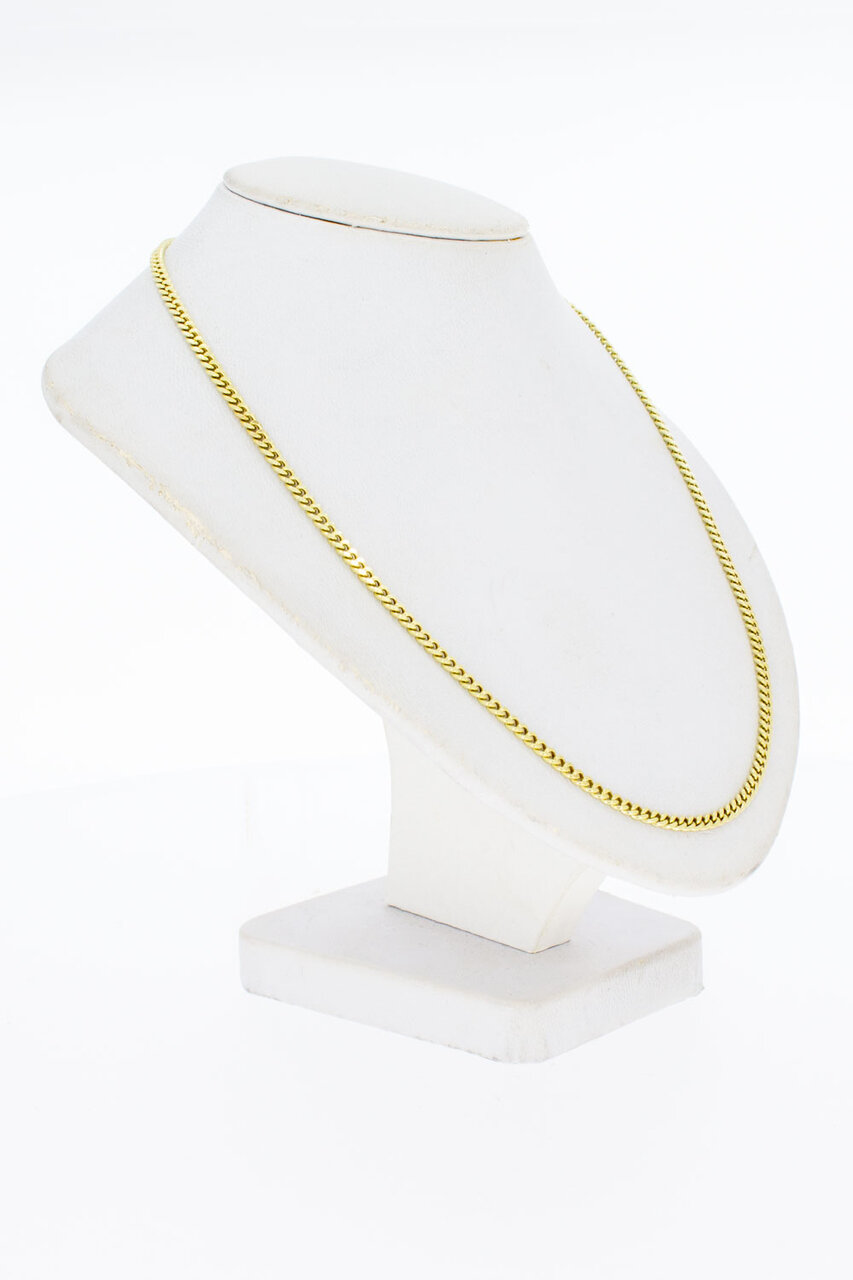 Gourmetketting 14 Karaat goud - 62 cm