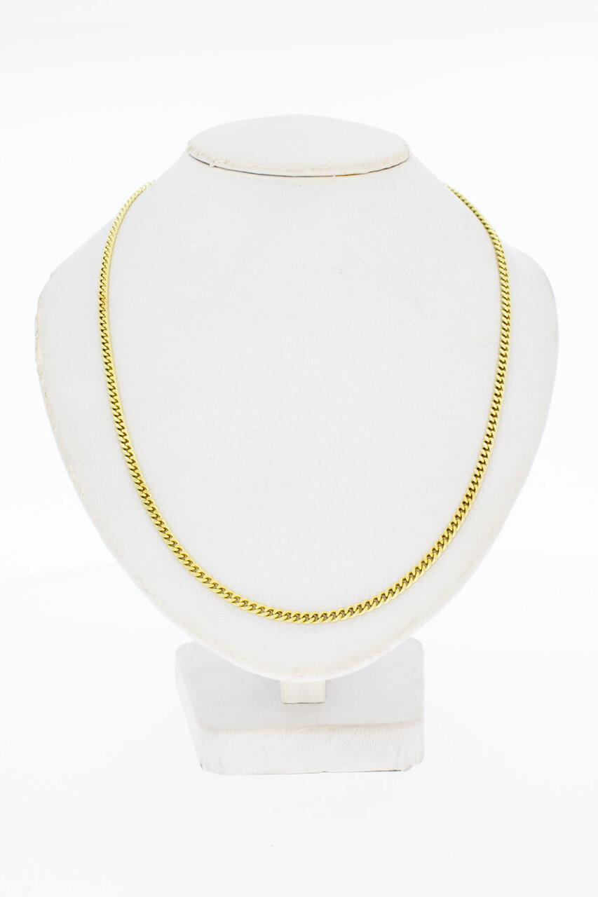Gourmetketting 14 Karaat goud - 62 cm