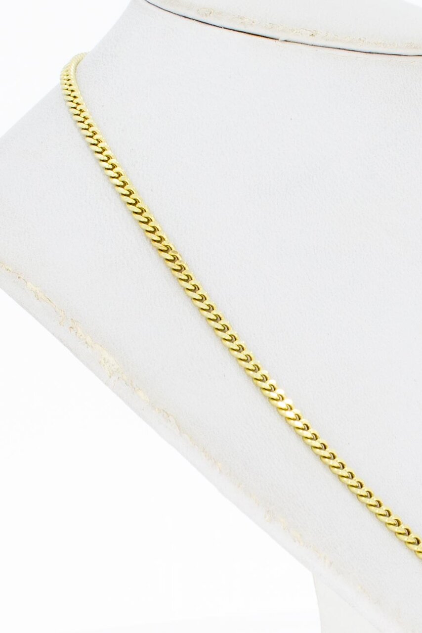 Gourmetketting 14 Karaat goud - 62 cm