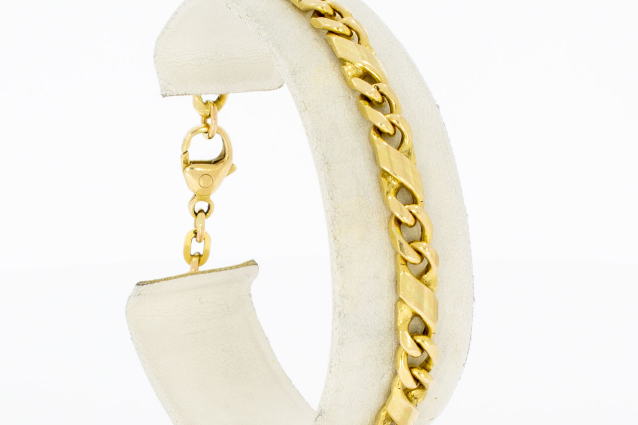 14 Karaat  gouden Infinity armband - 19,1 cm