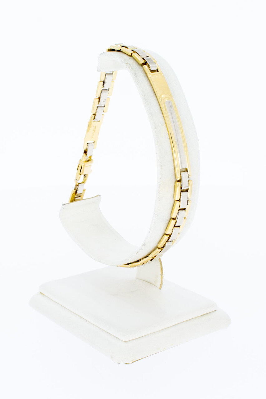 18 Karaat gouden Naam armband - 22 cm