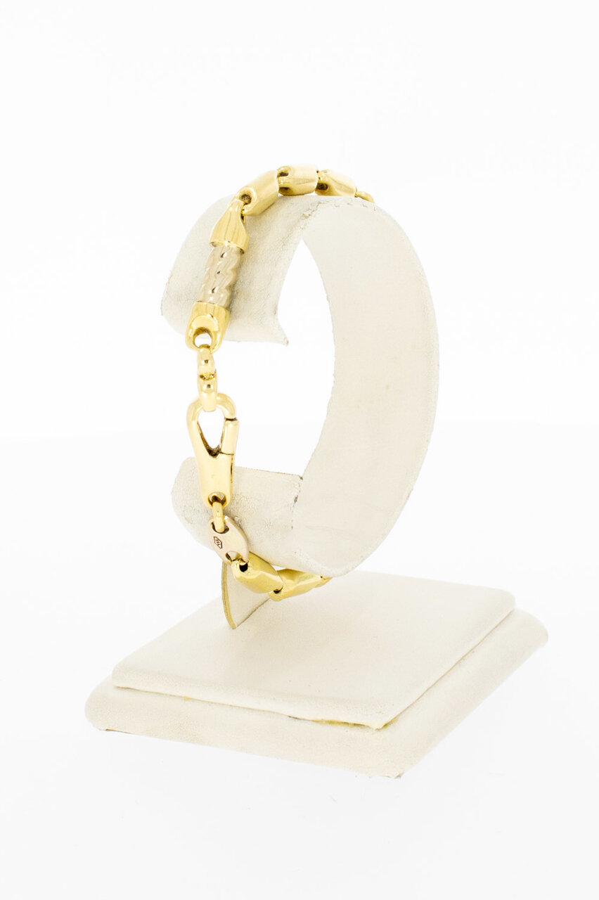 18 Karaat goud Staafjes armband -19,2 cm