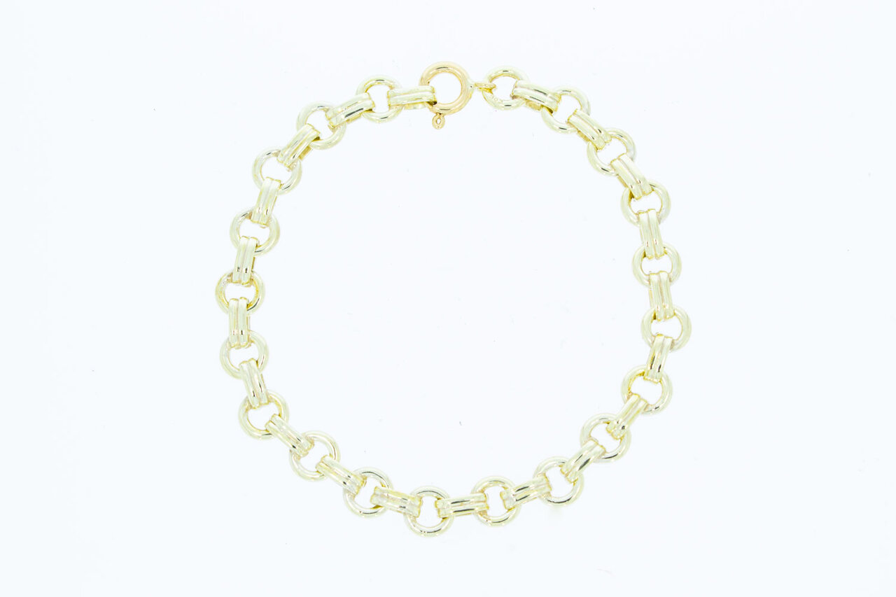 14 Karaat Jasseron armband - 20,2 cm