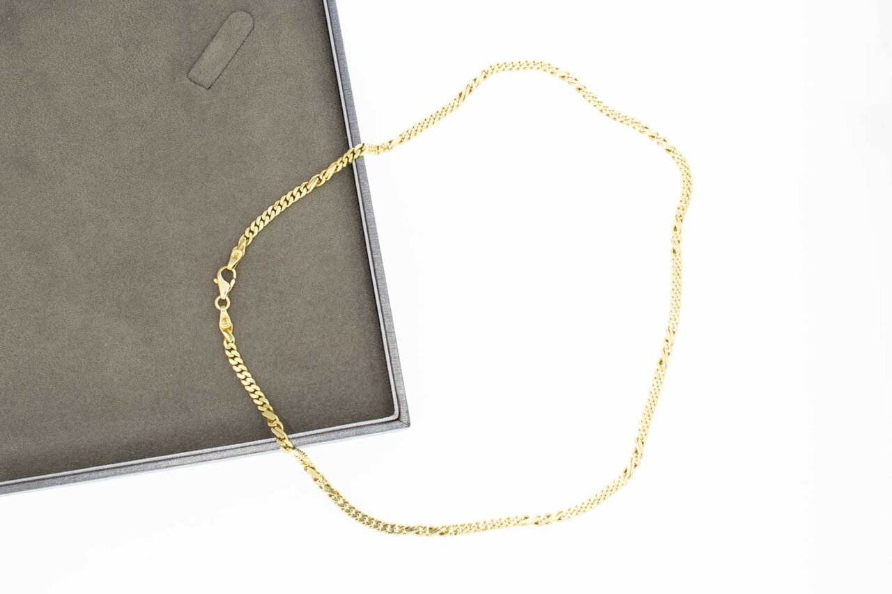 Gourmetketting 14 Karaat goud - 45,2 cm
