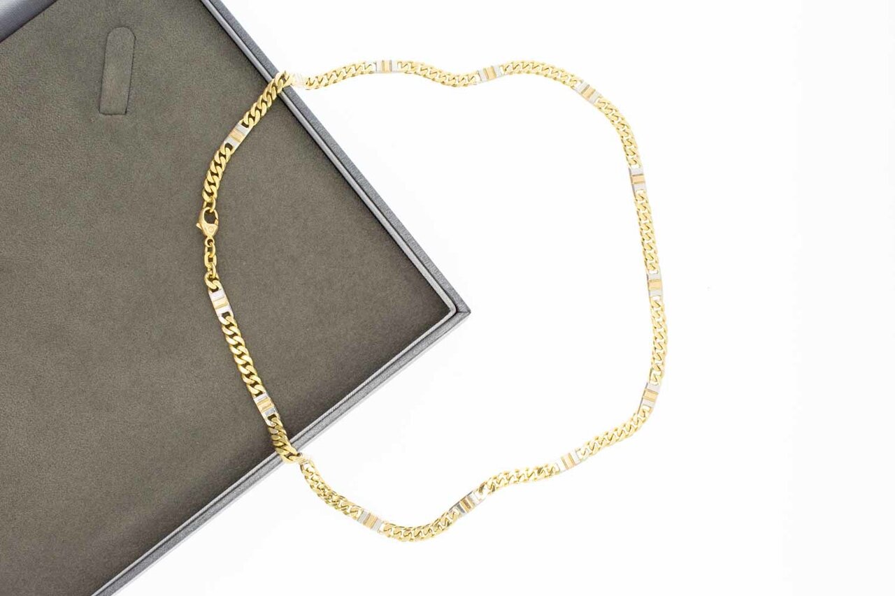 Gourmet ketting 14 karaat goud - 45,5 cm
