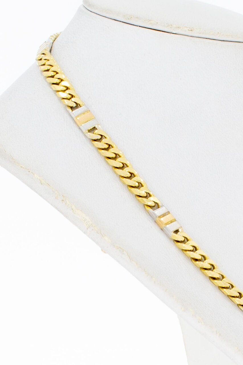 Gourmet ketting 14 karaat goud - 45,5 cm