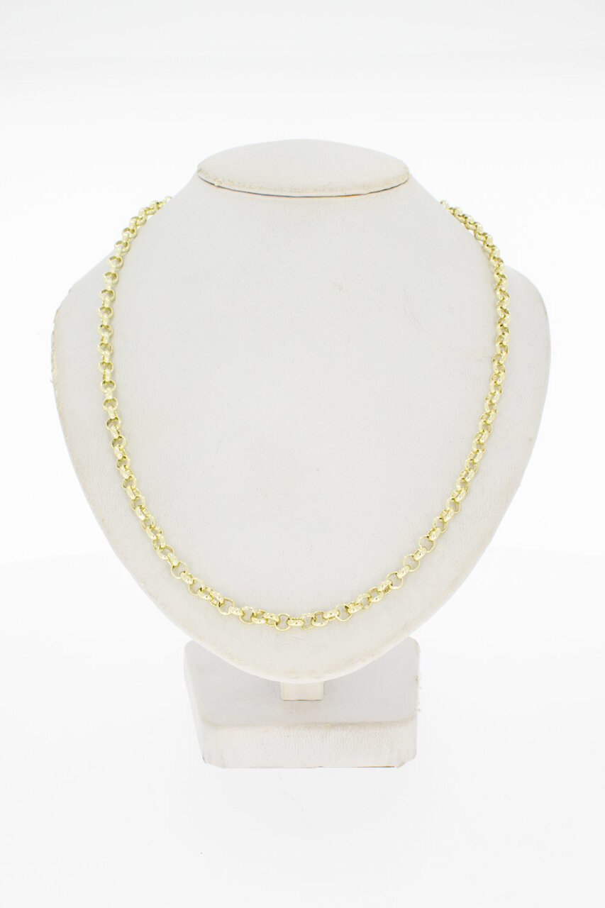 Gouden Jasseron ketting 14 Karaat - 46 cm