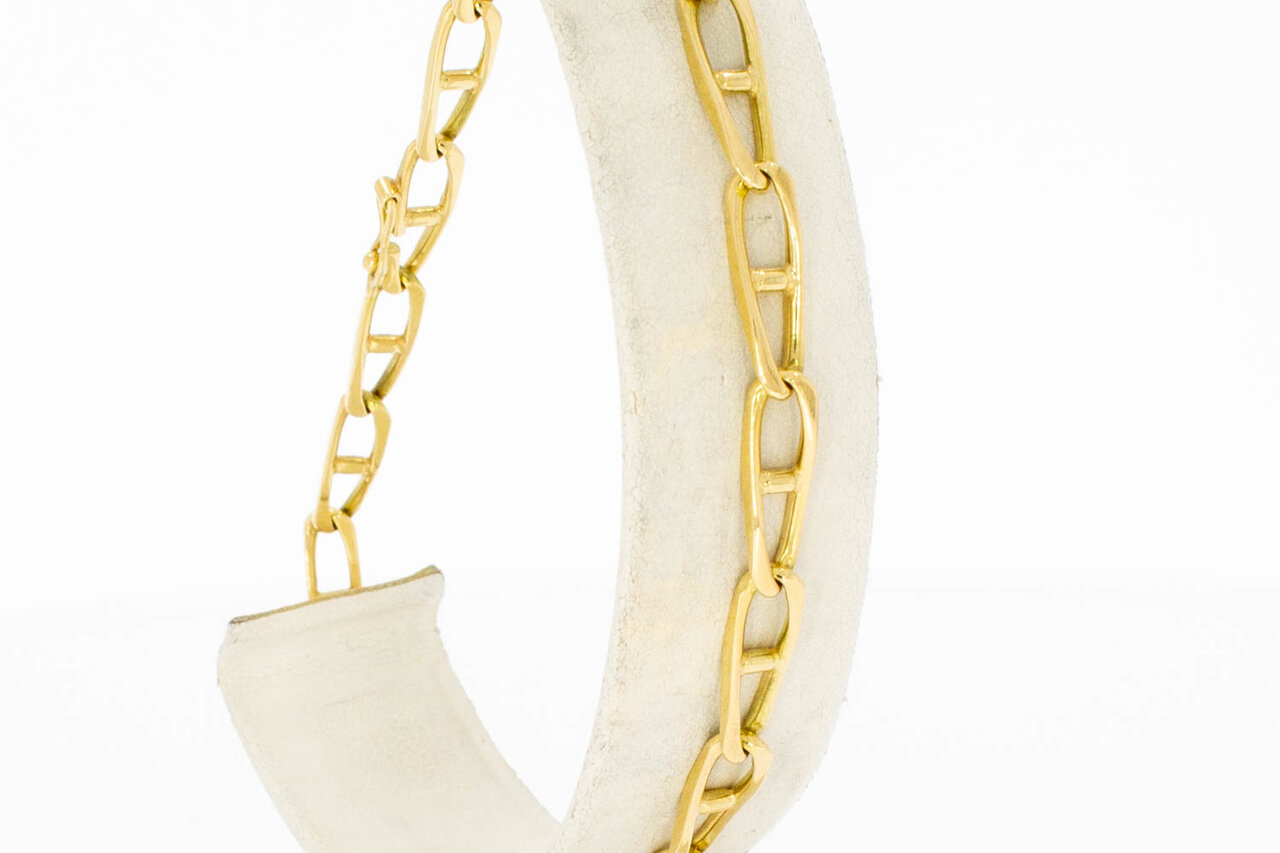 14 Karaat gouden Anker armband - 21,8 cm
