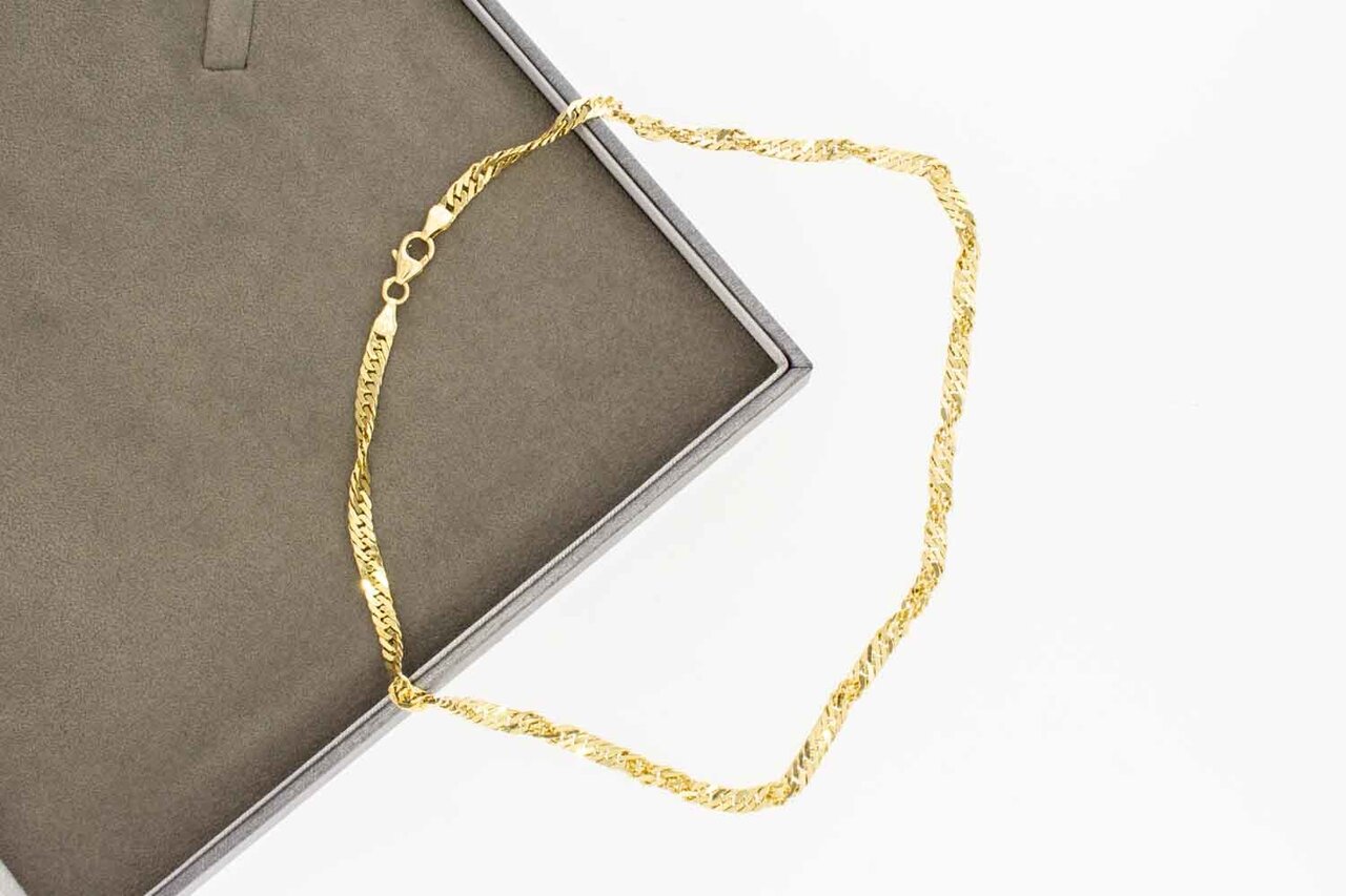 14 Karaat getwist Gourmet Collier- 40 cm