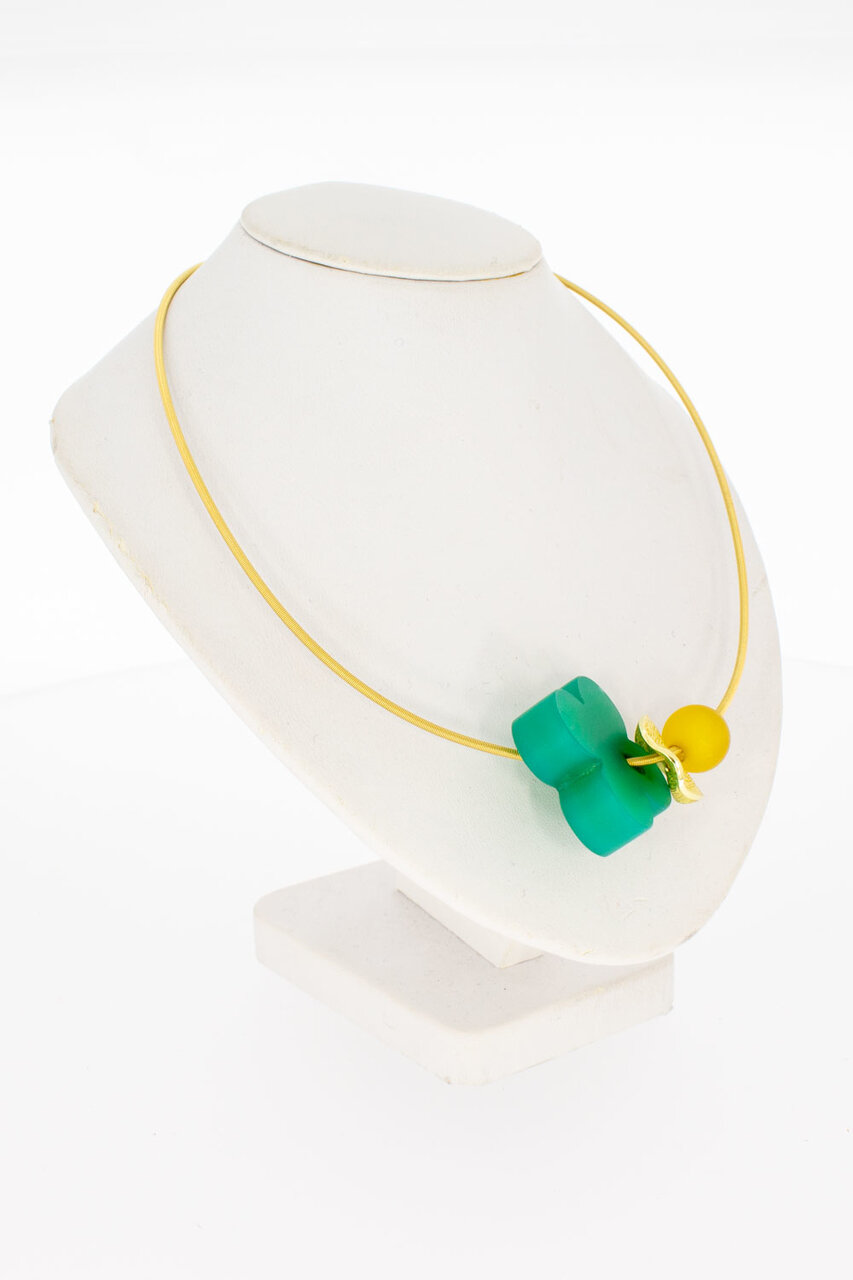 18 Karaat Nobilia Collier met hangers-45,5 cm