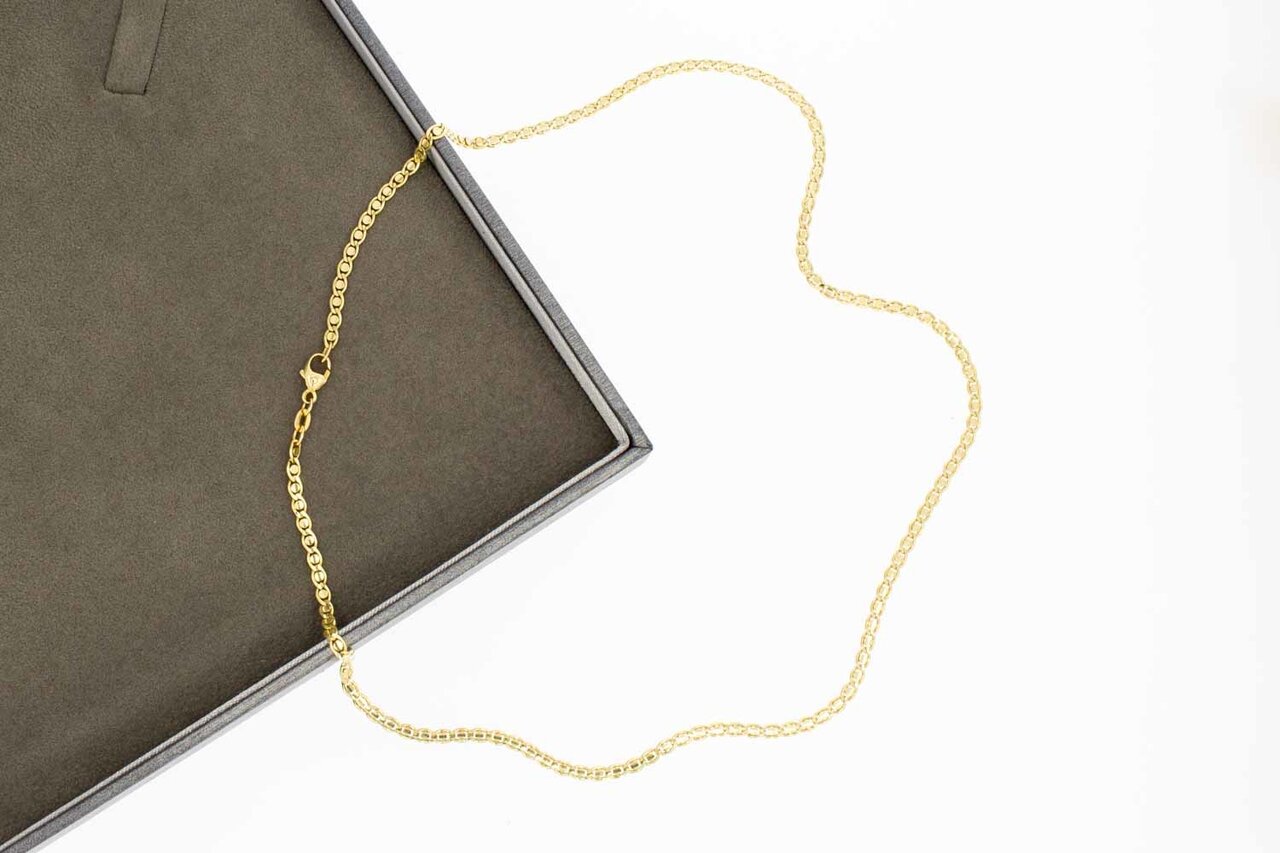14 Karaat geel gouden Choker - 45 cm