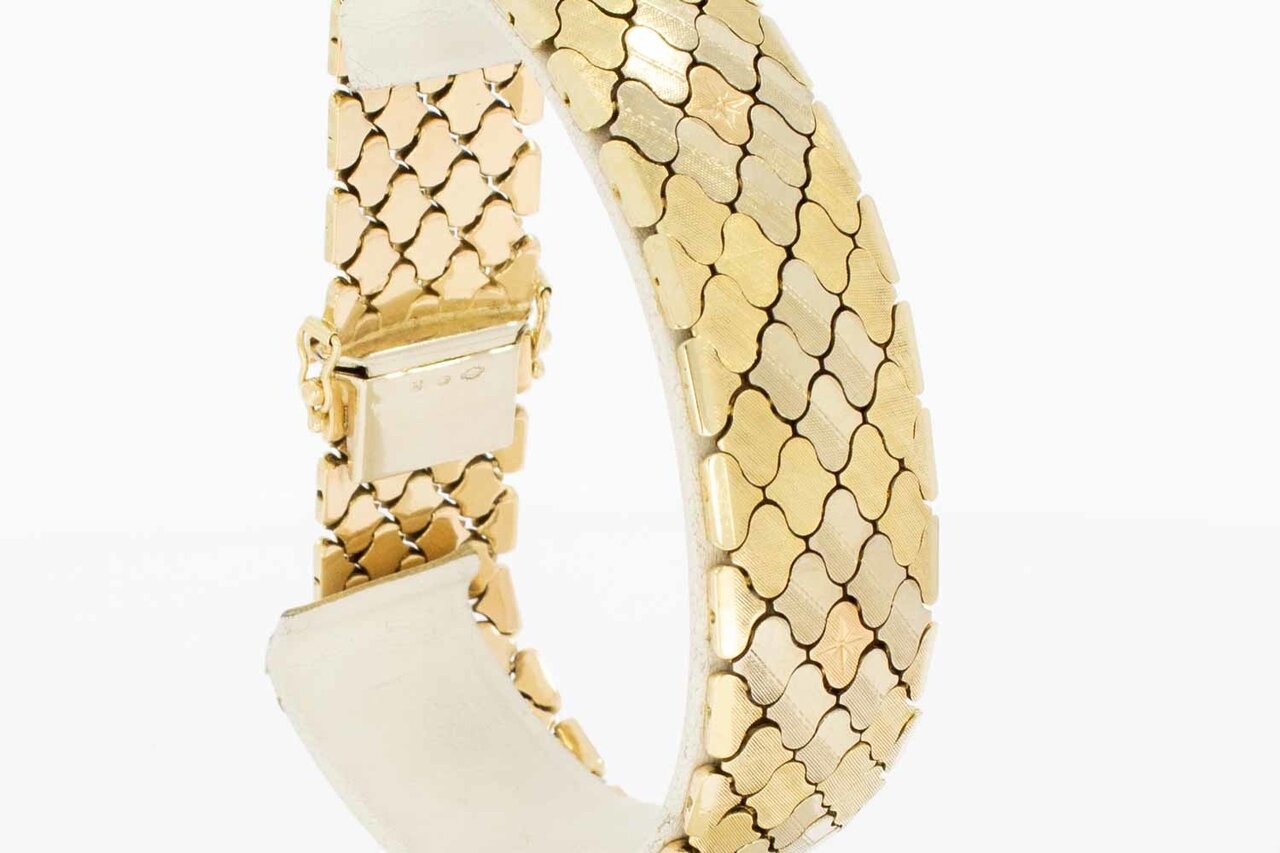 14 Karaat gouden vintage armband - 21 cm