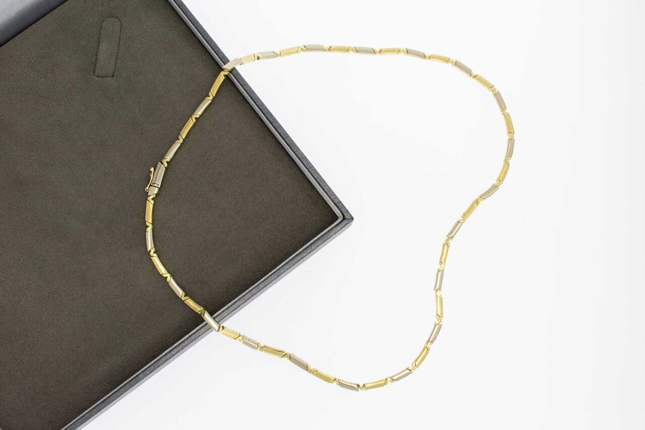 14 Karaat gouden Staafjes Choker - 46,4 cm