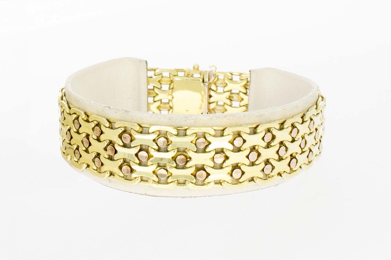 14 Karaat gouden Vintage armband -18,8 cm