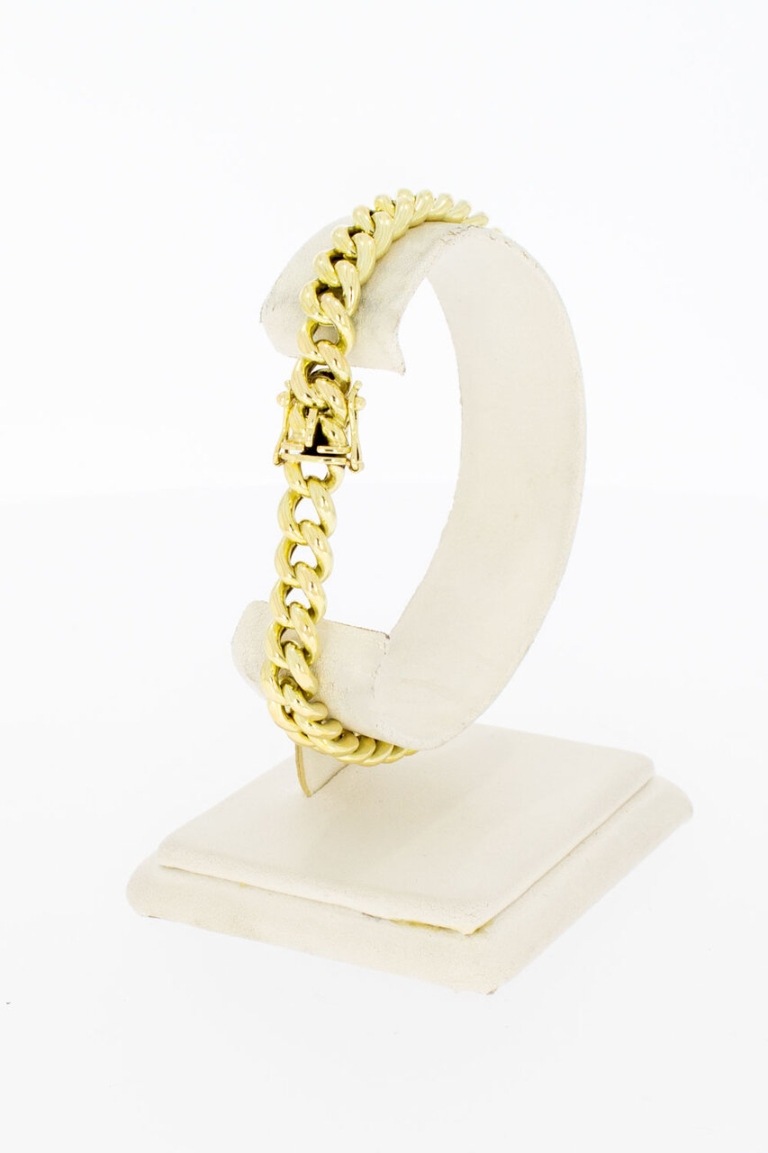 14 Karaat Gourmet schakelarmband - 19,6 cm