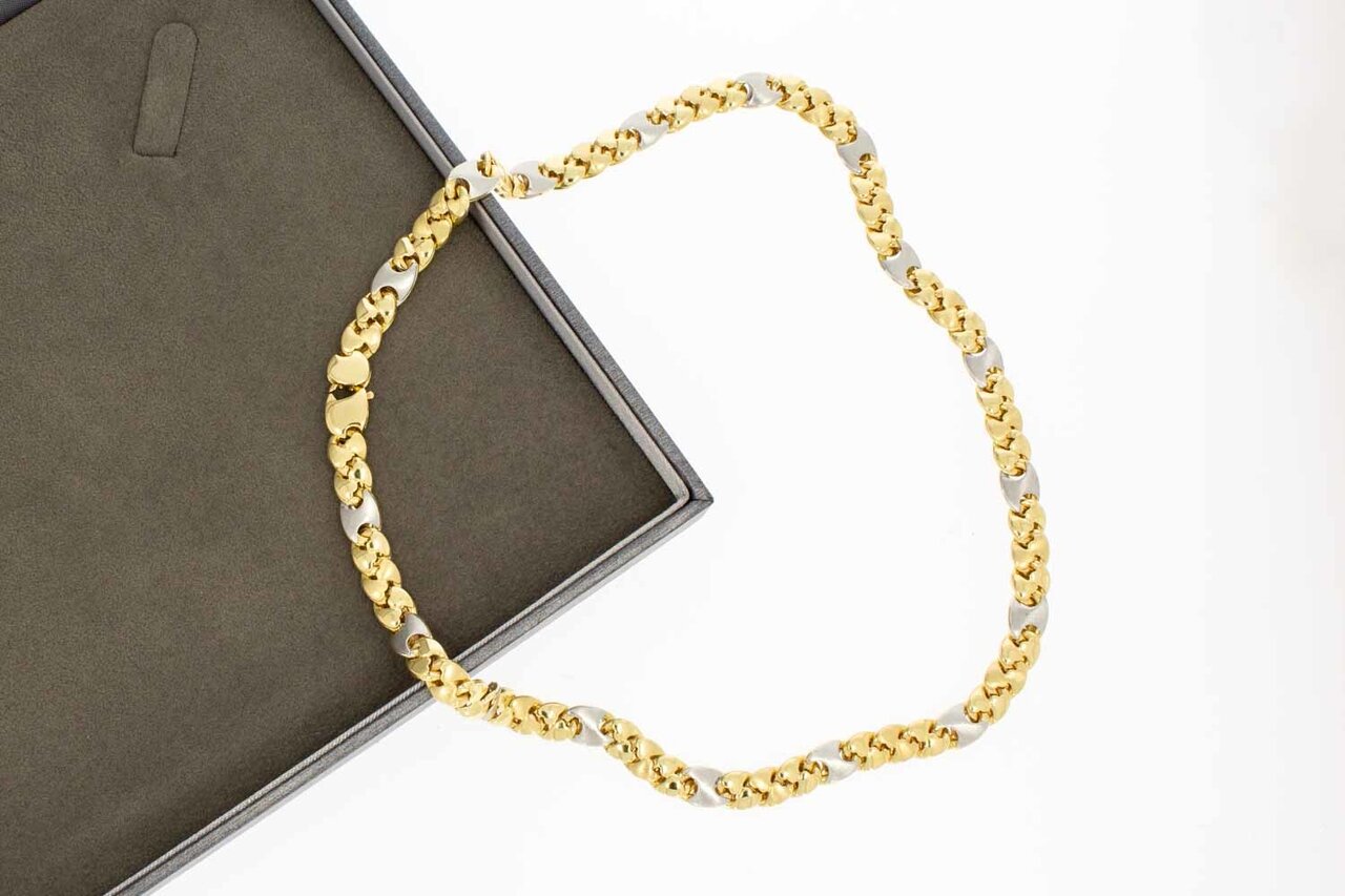 14 Karaat goud Koffieboon Collier - 42 cm