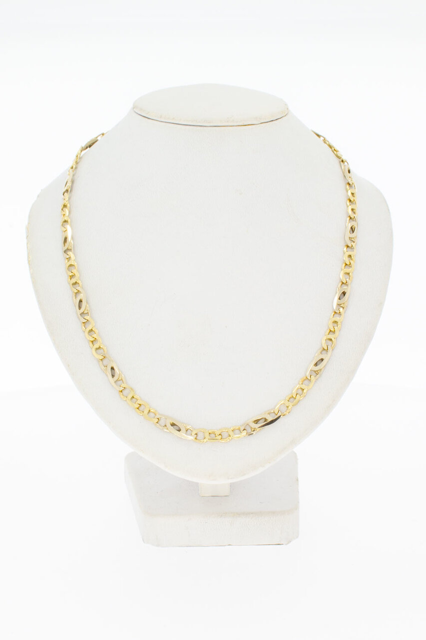 Geelgouden Valkoog ketting 14 Karaat - 52,6 cm
