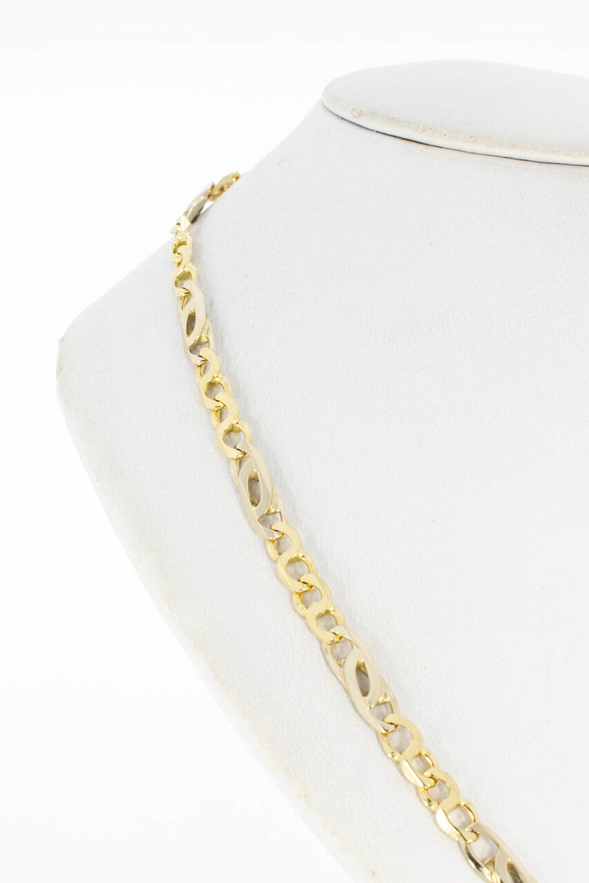Geelgouden Valkoog ketting 14 Karaat - 52,6 cm