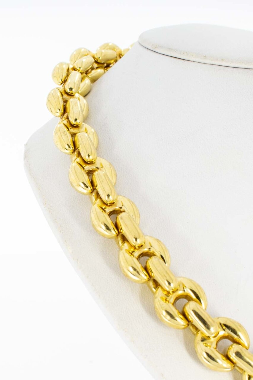 Anker herenketting 18 Karaat - 46 cm