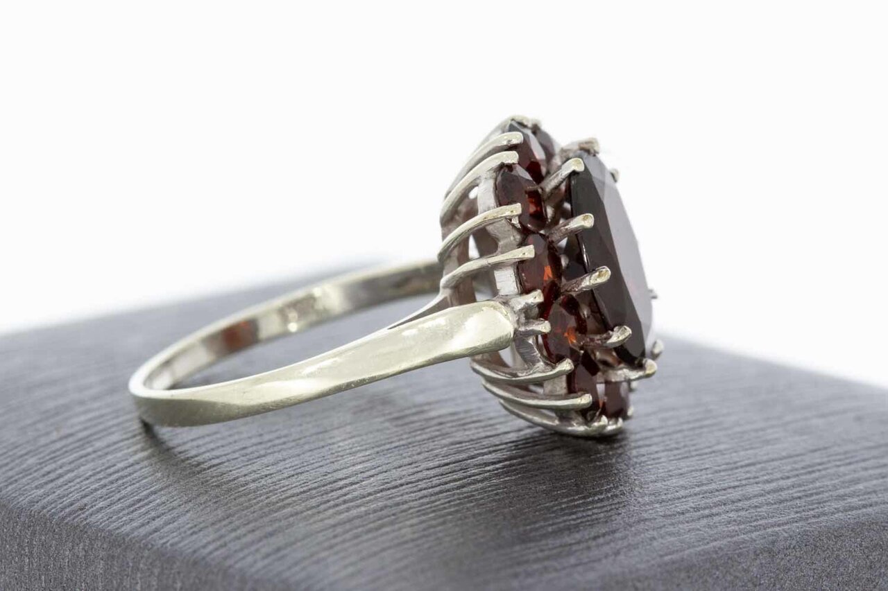 8 Karaat Markies Granaat ring - 15,8 mm