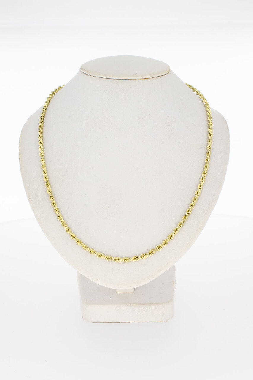 Koord schakelketting 14 Karaat - 50 cm