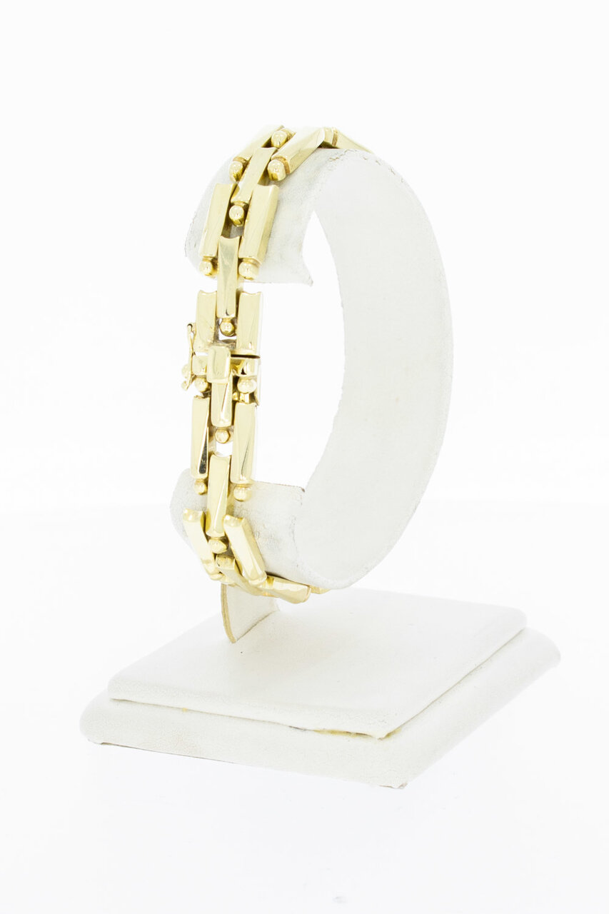 14 Karaat gouden schakel armband - 18,8 cm