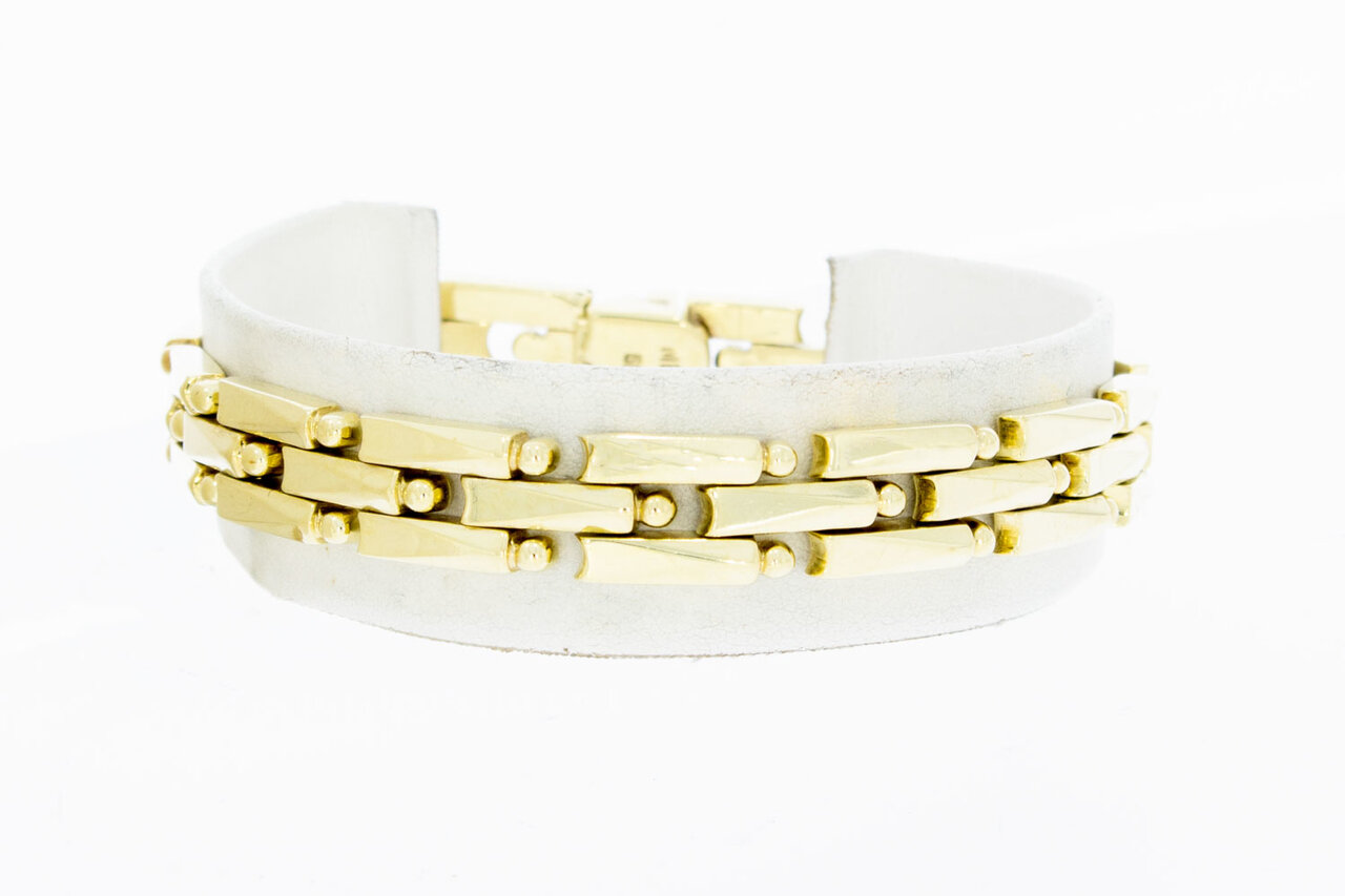 14 Karaat gouden schakel armband - 18,8 cm