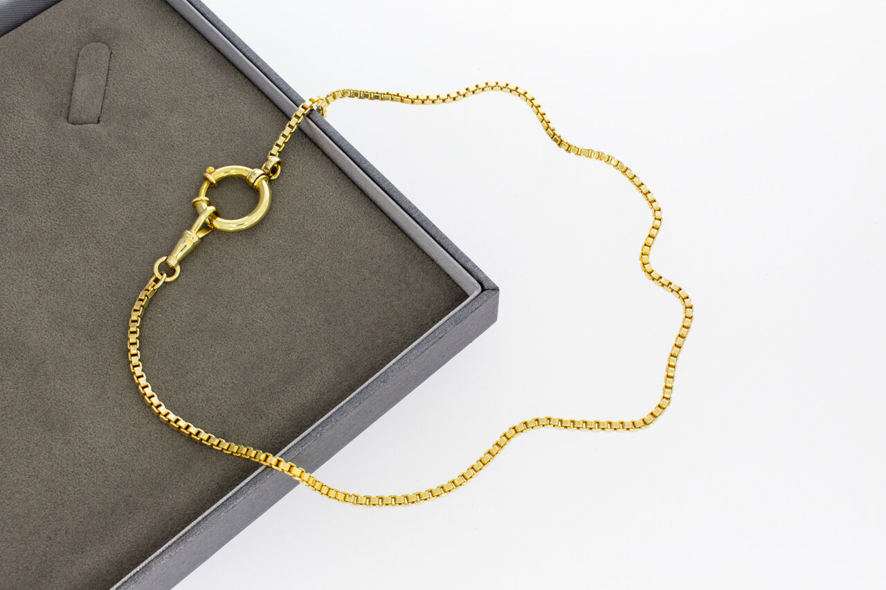 Venetiaanse ketting 14 karaat goud - 45 cm