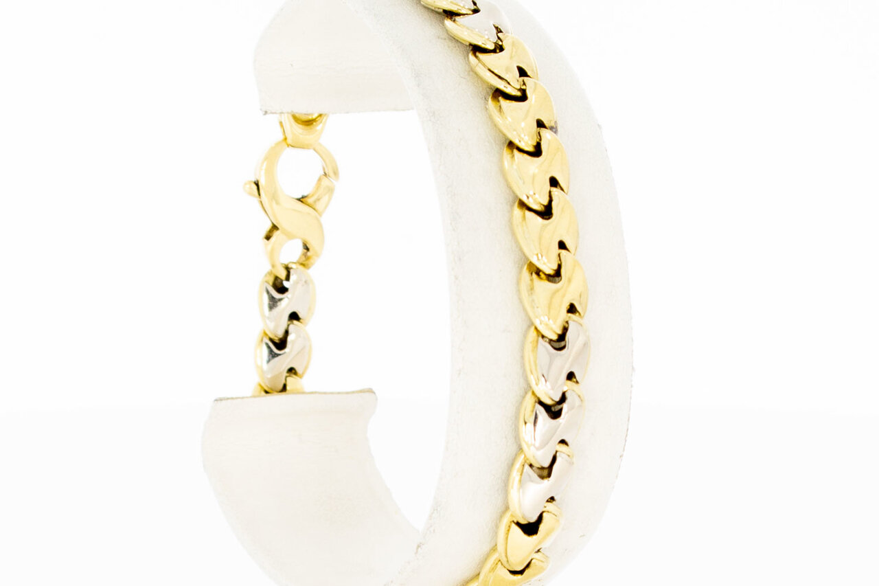 18 karaat gouden Gourmet armband - 20 cm