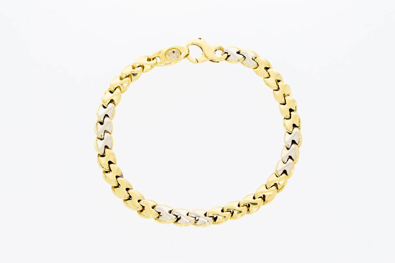18 karaat gouden Gourmet armband - 20 cm