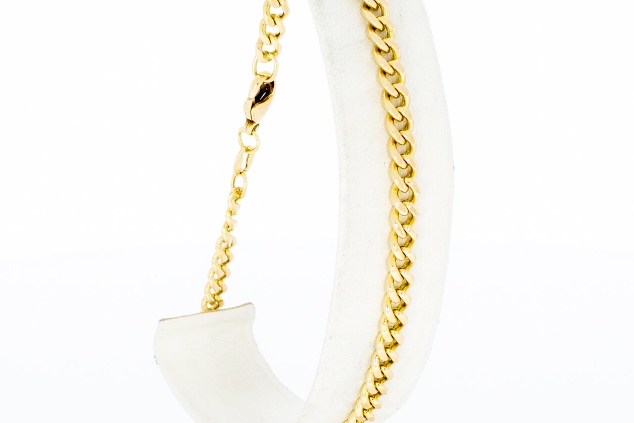 14 karaat goud Gourmet armband - 23 cm