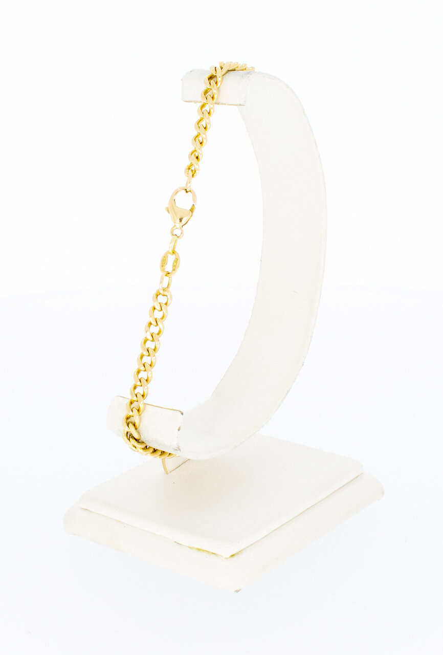 14 karaat goud Gourmet armband - 23 cm