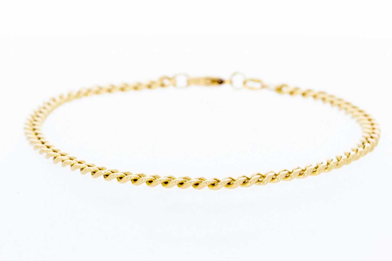 14 karaat goud Gourmet armband - 23 cm