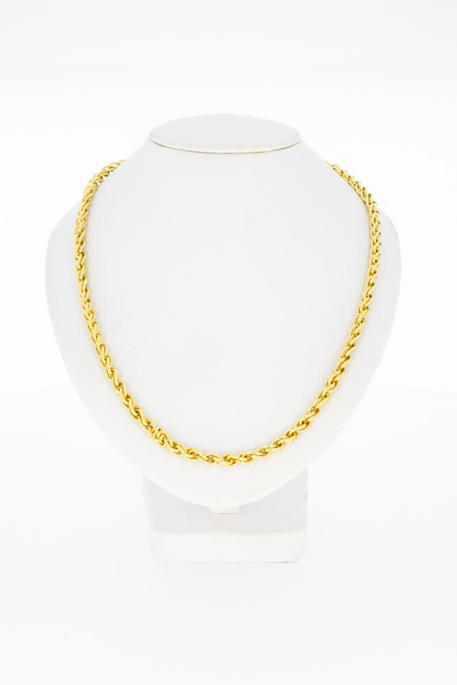 18 karaat gouden ropechain - 59,5 cm