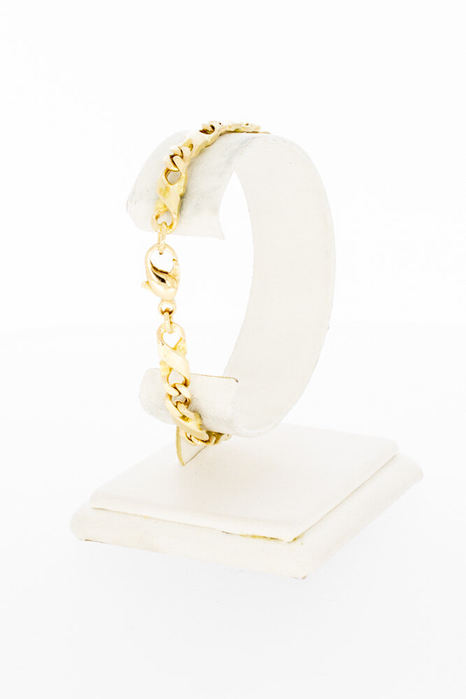 14 Karaat goud Infinity armband - 19,5 cm