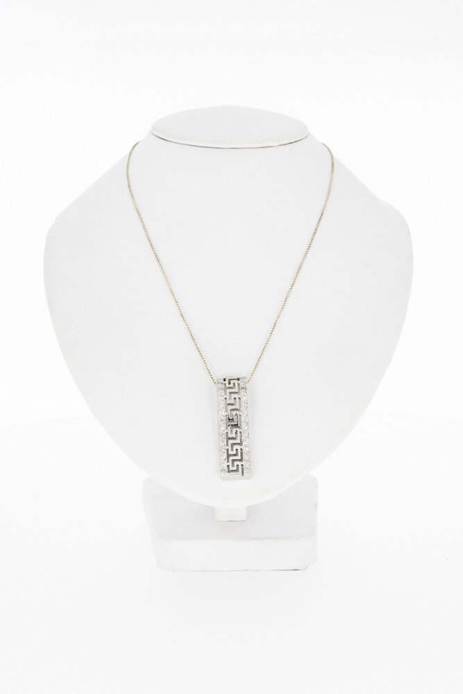 18 karaat Kettinghanger met Diamant