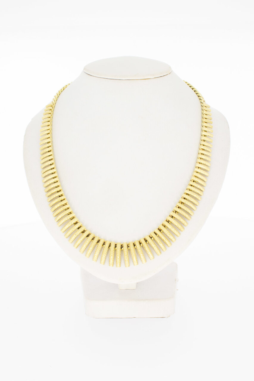 Zonnenstraal Collier 14 Karaat goud - 42 cm