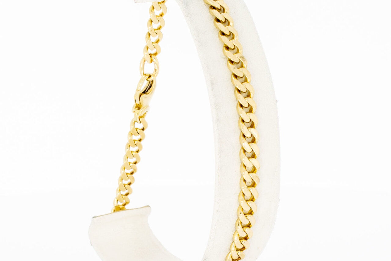 14 karaat goud Gourmet armband -  22,5 cm