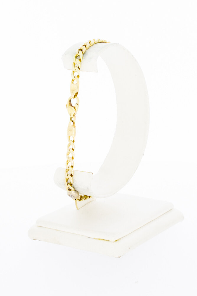 14 karaat goud Gourmet Armband - 21,7 cm
