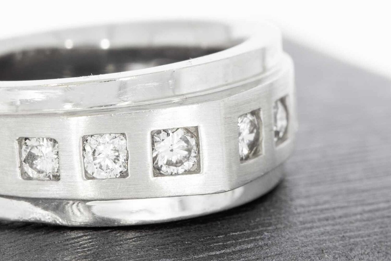 14 Karaat gouden diamantring - 18,2 mm