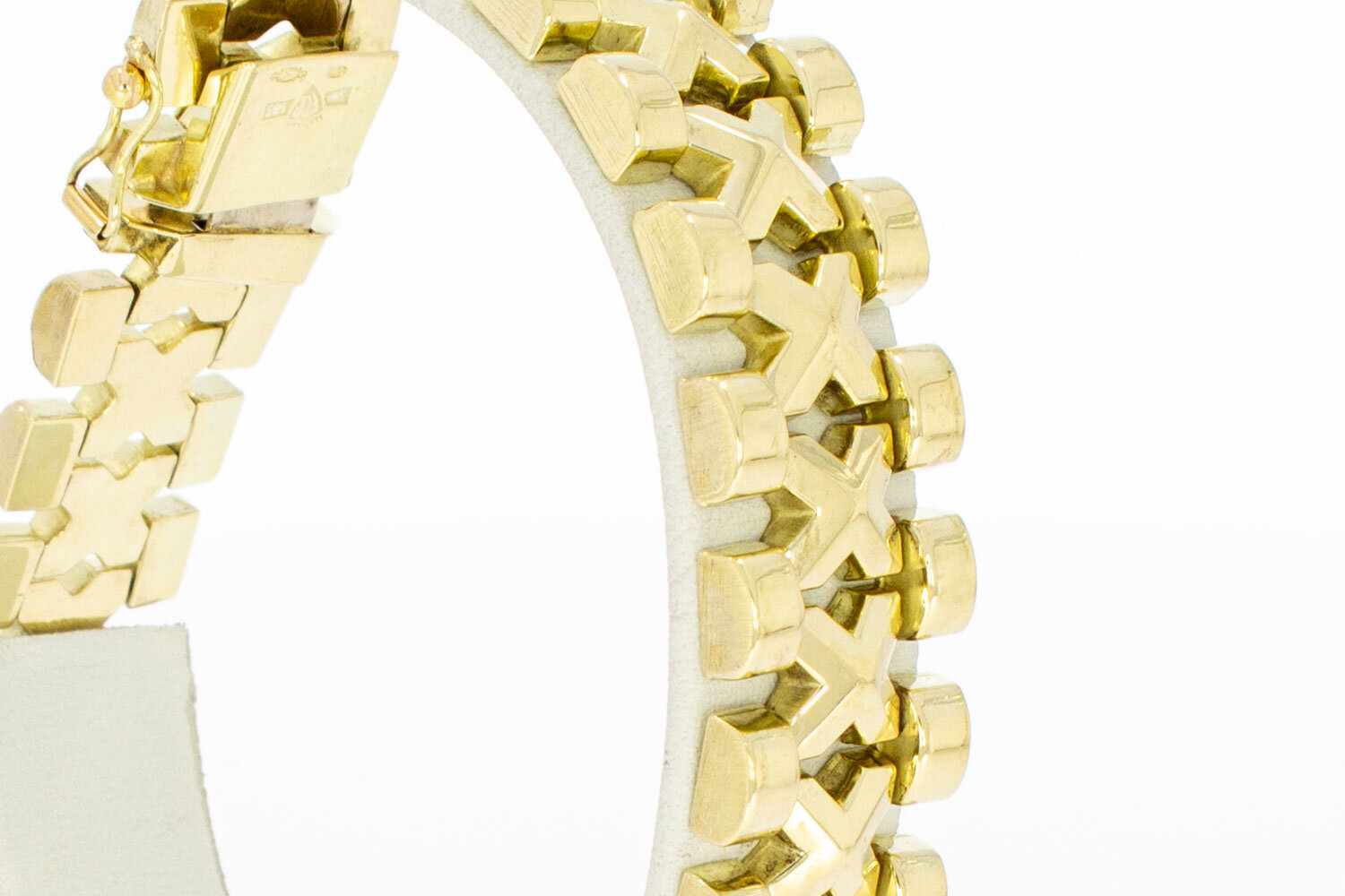 Retro 14 karaat goudenarmband - 20 cm