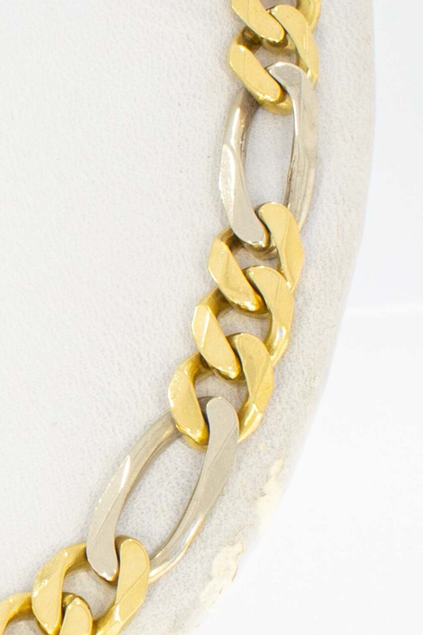18 Karaat Figaro gouden ketting - 60,5 cm