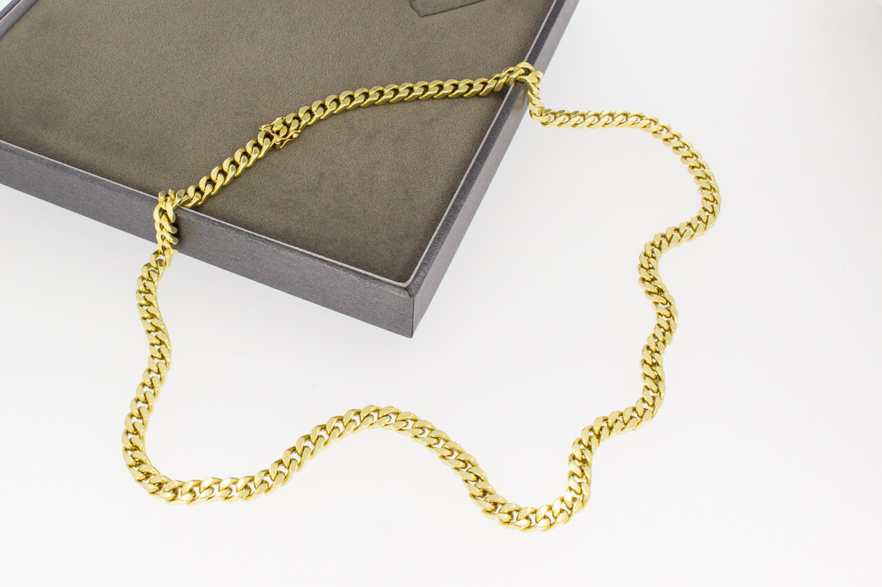 Gourmet-ketting 14 Karaat goud - 54 cm