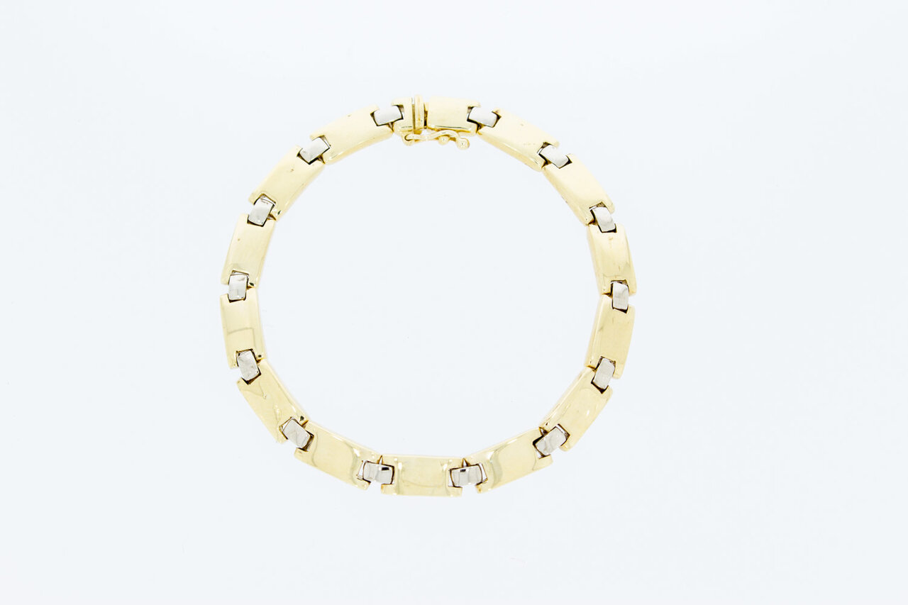 14 karaat Vintage goude armband- 18,5 cm