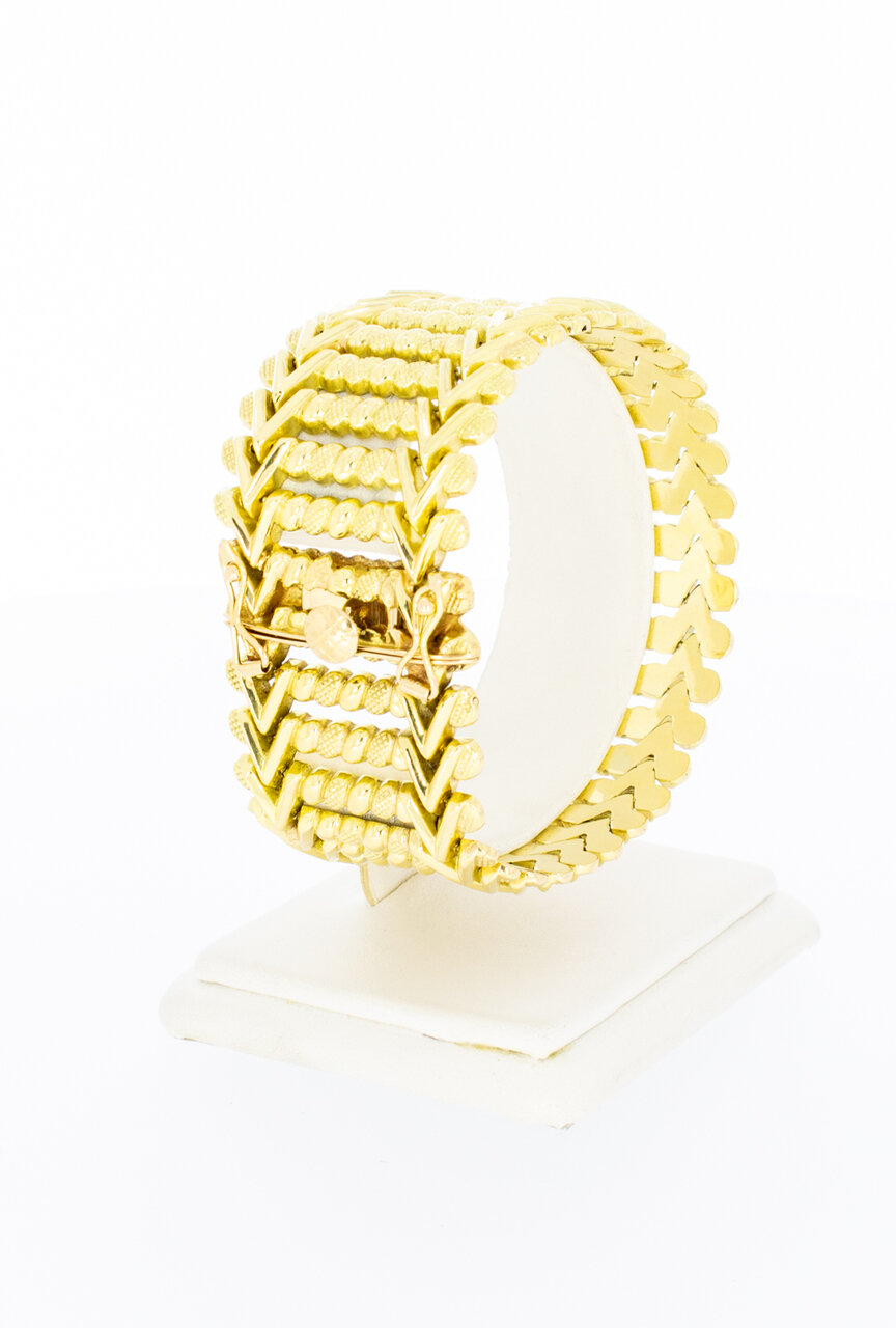 18 karaat brede Vintage armband - 20 cm